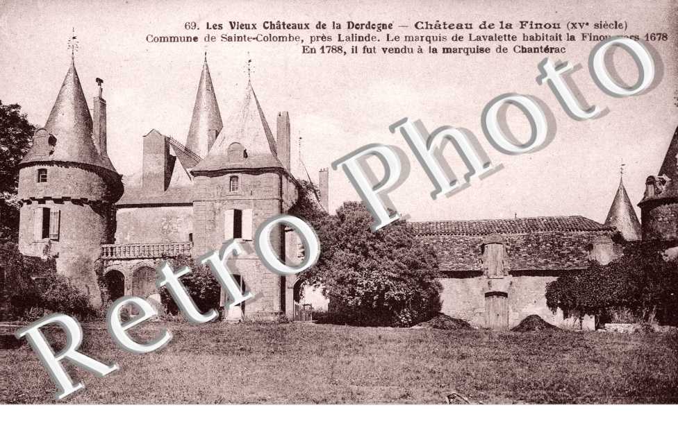 Commune de Sainte Colombe chateau de la Finou