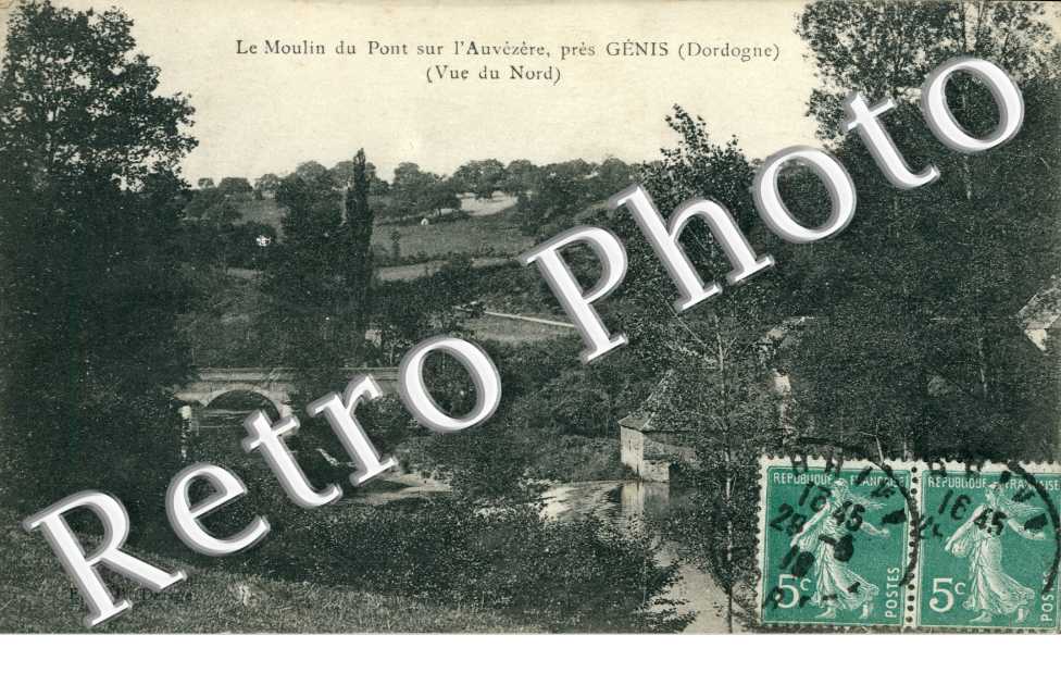 Le moulin du pont sur l'Auvezere
