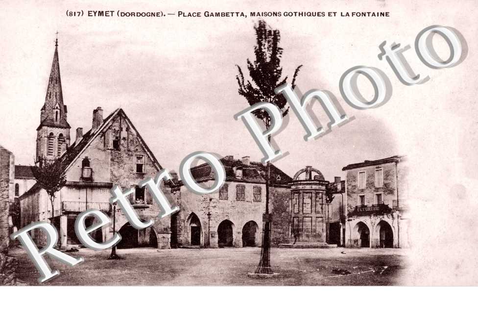 Place Gambetta, Maisons Gothiques et la Fontaine