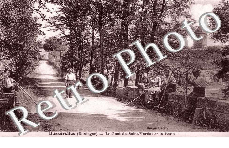 le pont de Saint-Martial et la poste