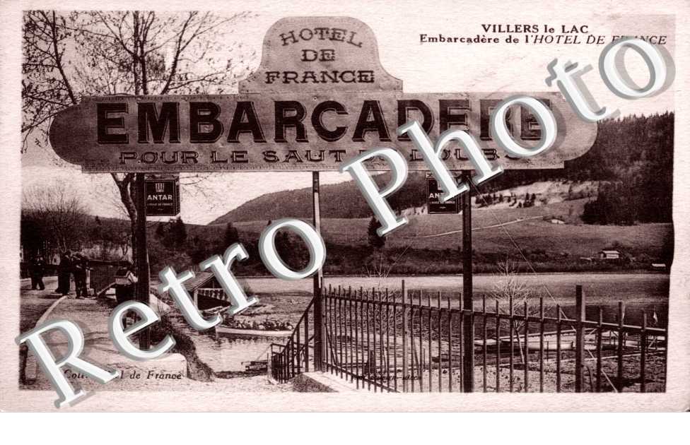 Embarcadere de l'Hotel de France  pour le saut du Doubs