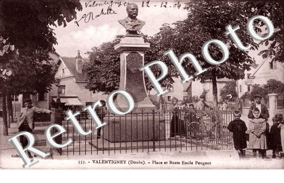 Monument , place et buste Emile Peugeot