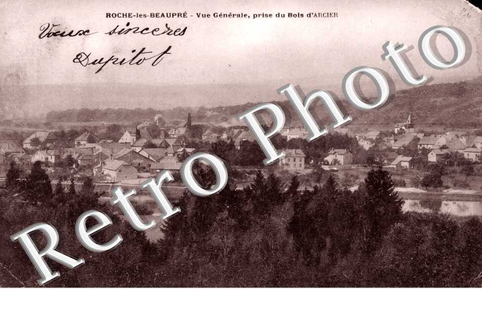 vue generale prise du bois d'arcier