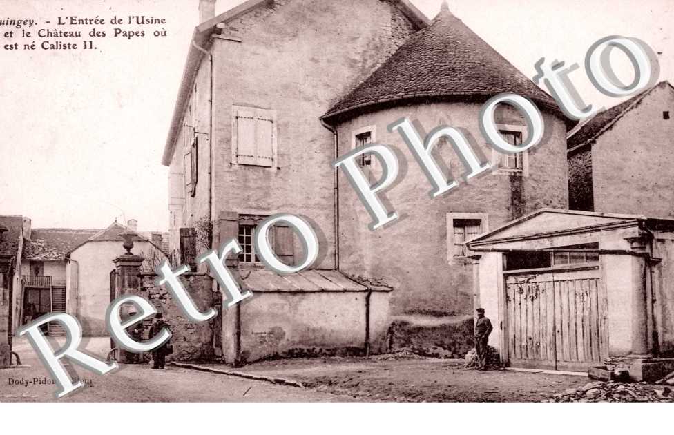 entree de l'usine et le chateau des papes ou est nee caliste II
