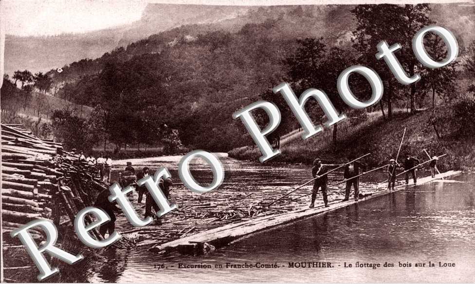 le flottage des bois sur la loue