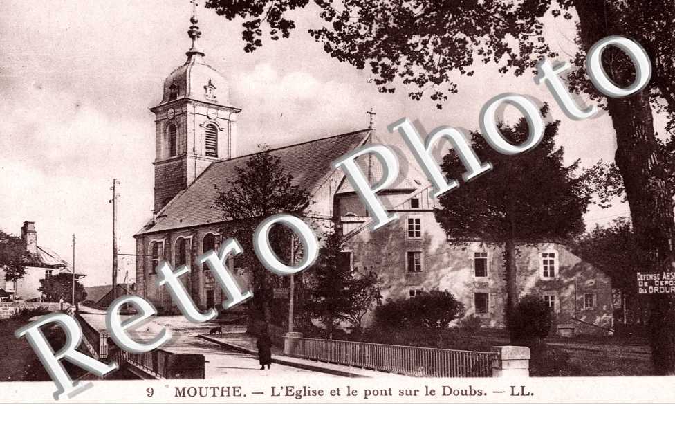 l'Eglise et le Pont sur le Doubs