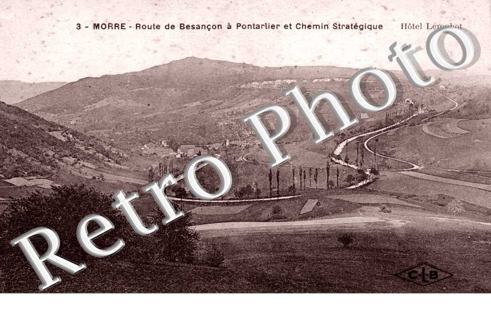 route de Besancon a Pontarlier et chemin strategique