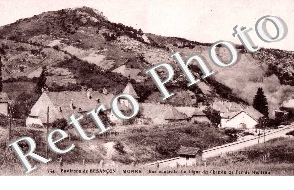 Vue Generale, la Ligne de Chemin de Fer de Morteau