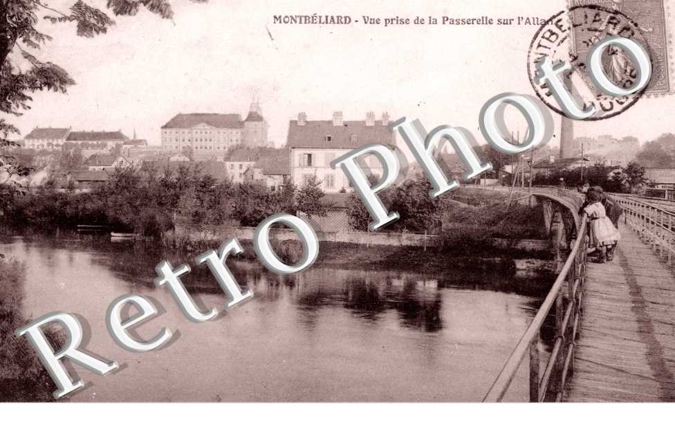 vue prise de la passerelle sur l'Allan