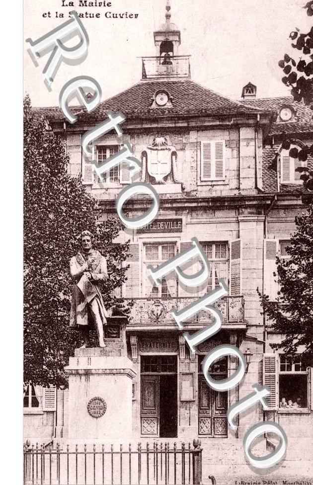 Mairie et statue Cuvier