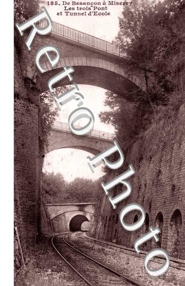 Les trois Ponts et le Tunnel d'Ecole