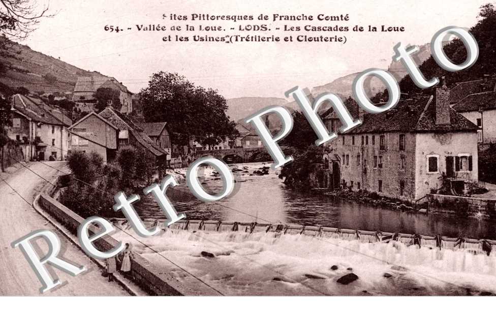 Vallee de la Loue, les Cascades de la Loue et les Usines, Tretilerie et la Clouterie
