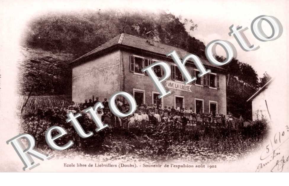 ecole libre Souvenir de l'expulsion aout 1902