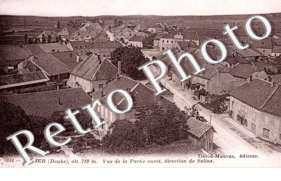 vue de la partie ouest, direction de Salins