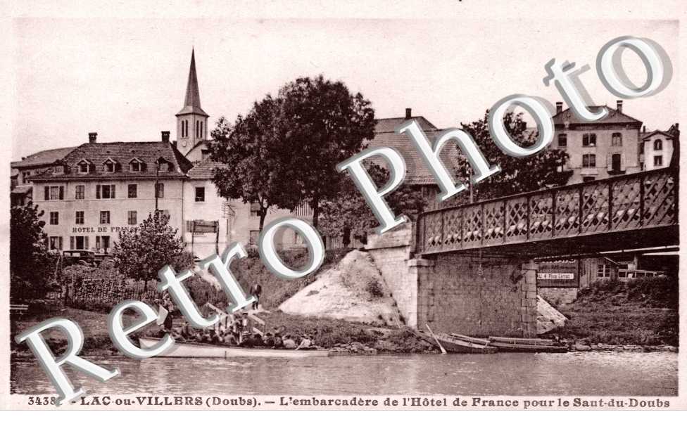 l'embarcadere de l'Hotel de France pour le Saut du Doubs