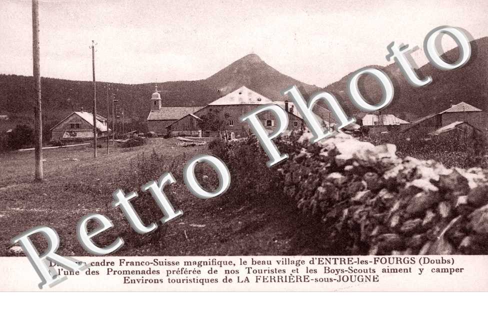 Le beau village d'Entre-les-Fourgs