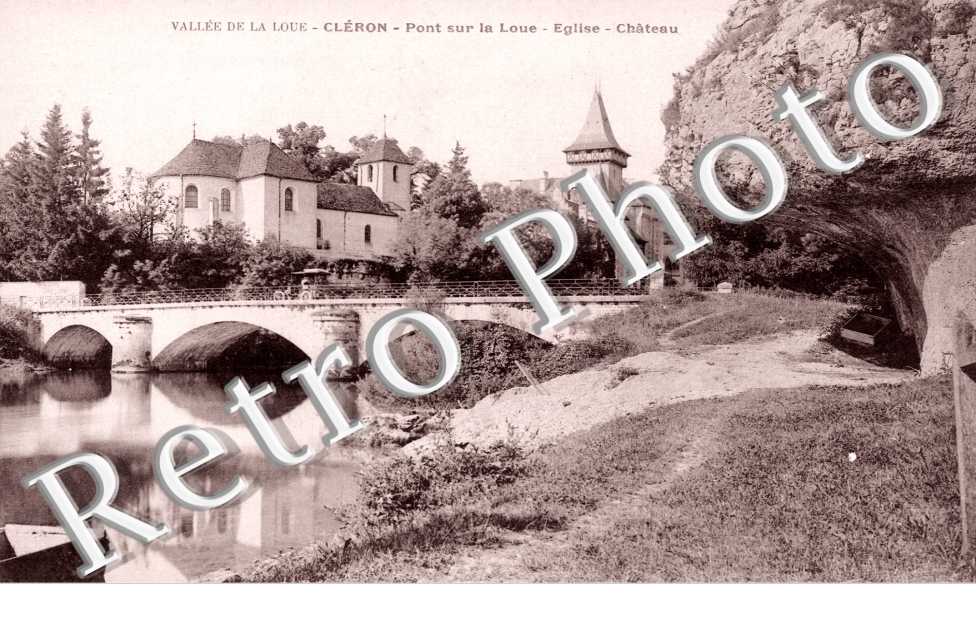 pont sur la Loue, eglise et chateau