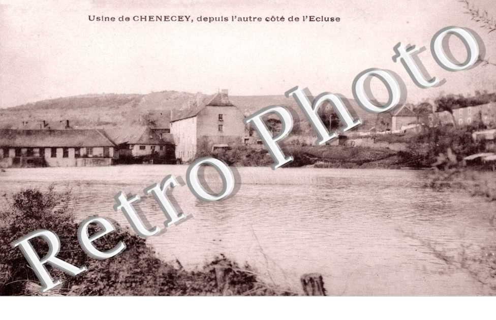 Usine de Chenecey, l'autre côté de l'ecluse