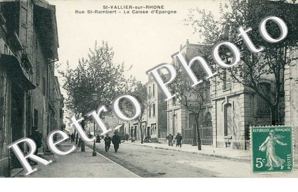 Rue St-Rambert et caisse d'Epargne
