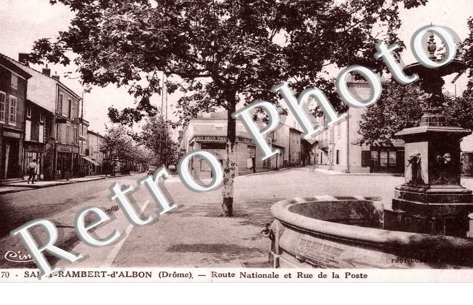 Route nationale et rue de la poste