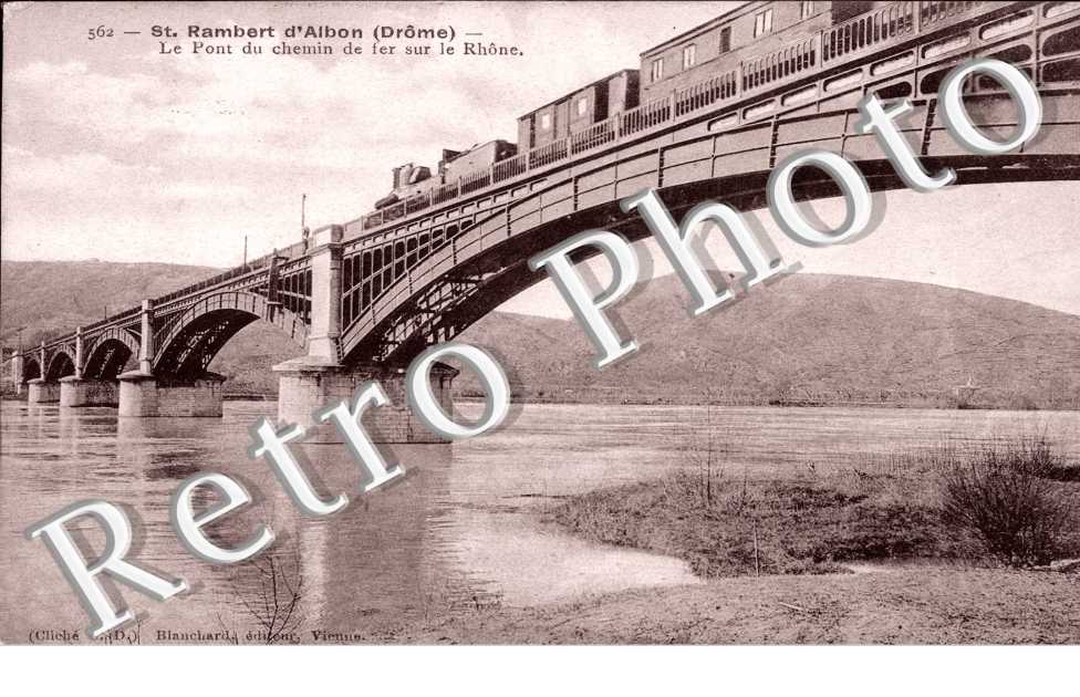 pont du chemin de fer sur le Rhone
