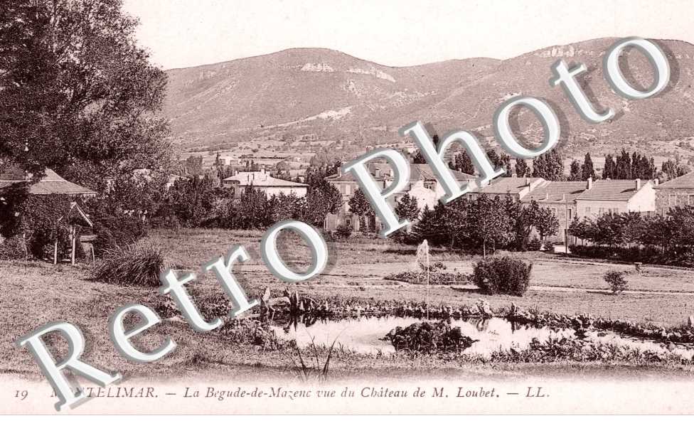 la begude de mazenc vue du chateau de mr loubet