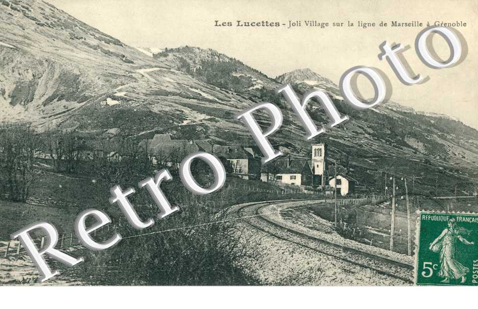 Les Lucettes - Joli village sur la ligne de Marseille a Grenoble