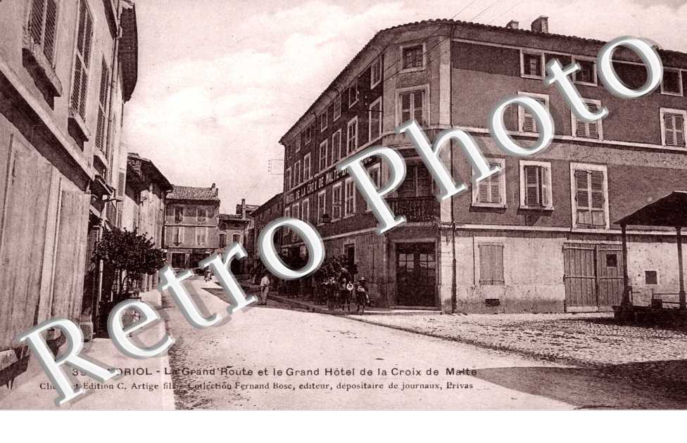 La grand'route et le grand hotel de la croix de Malte