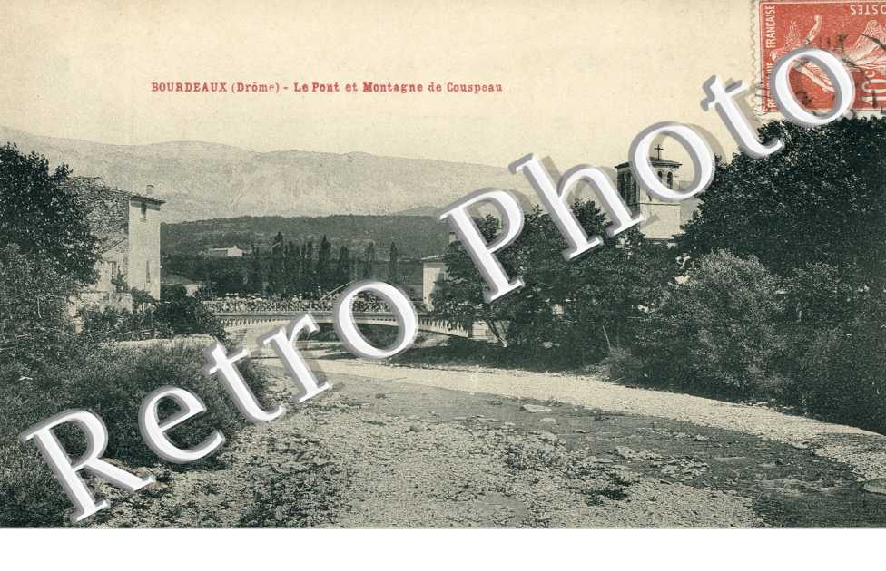 Le pont et montagne de Couspeau
