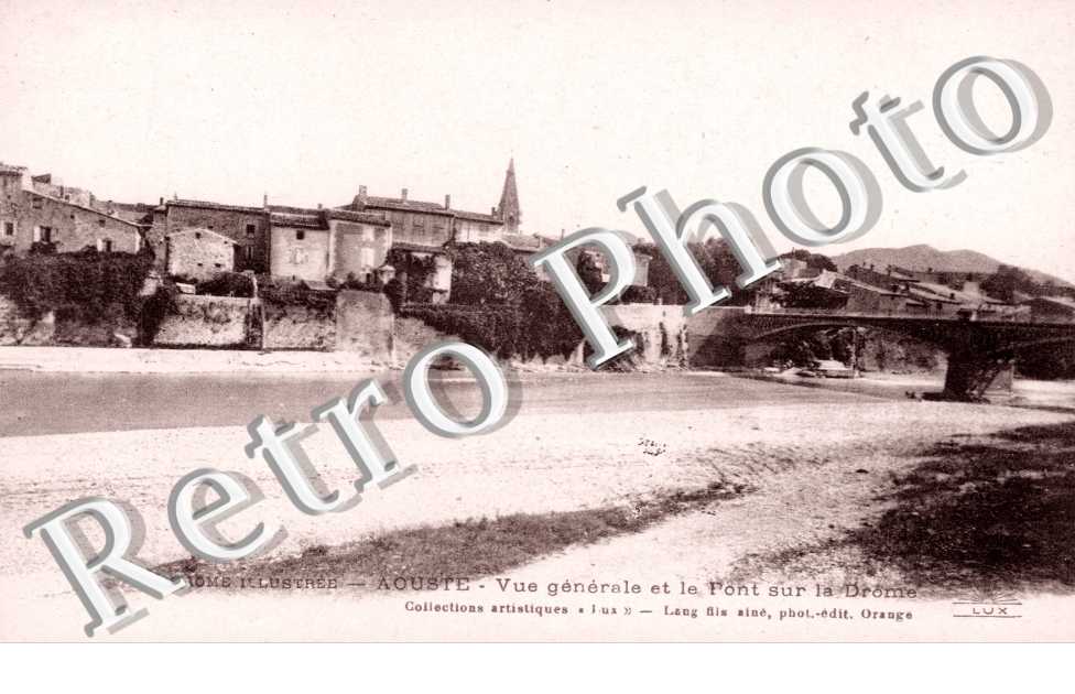 Vue generale et pont sur la Drome