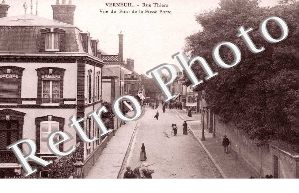 rue thiers, vue du pont de la fosse porte
