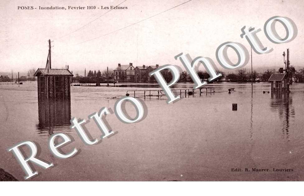 Inondation janvier 1910 - les ecluses