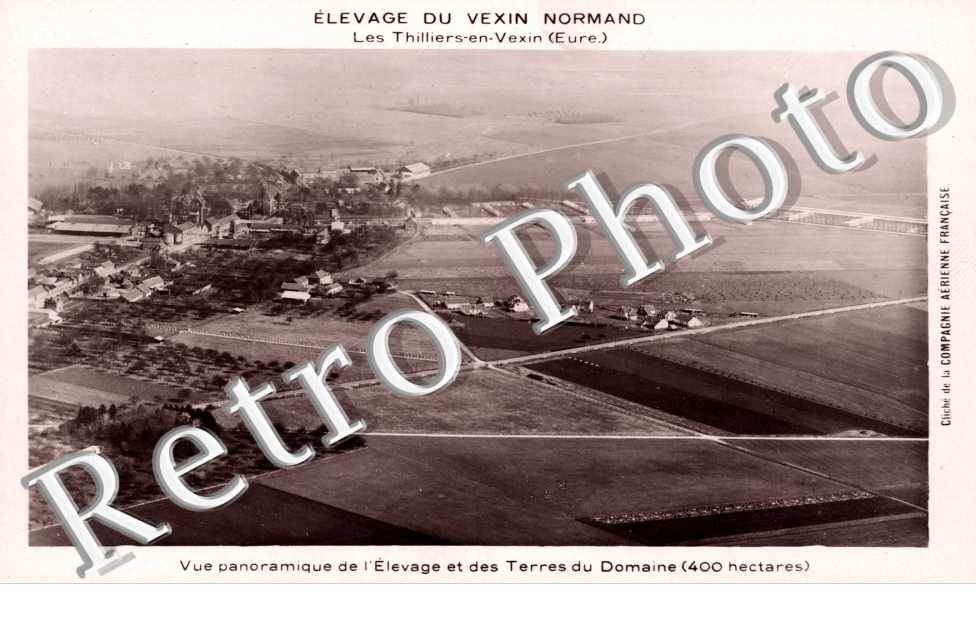 Vue panoramique de l'elevage et des terres du Domaine
