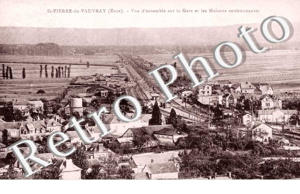 Vue d'ensemble sur la Gare et les Maisons