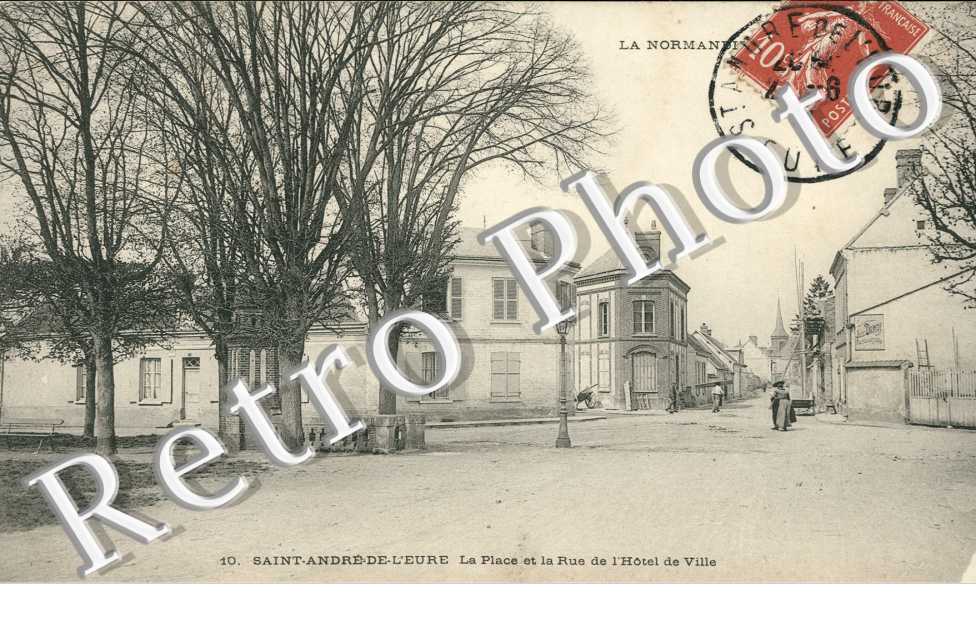 Place et la rue de l'hotel de ville