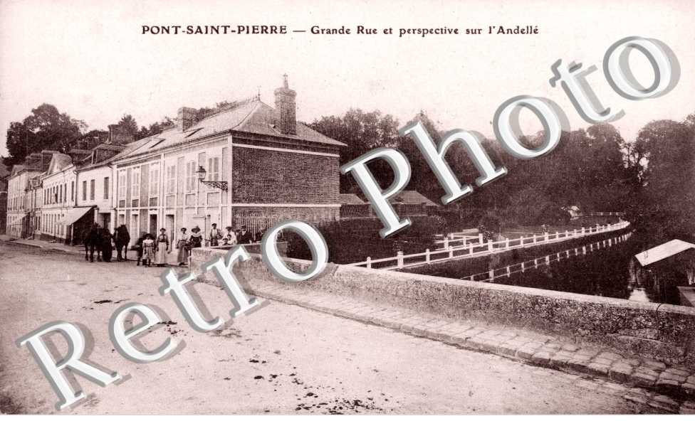grande rue et perspective sur l'Andelle