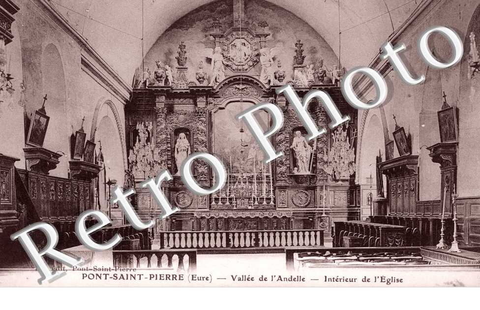vallee de l'andelle, interieur de l'eglise