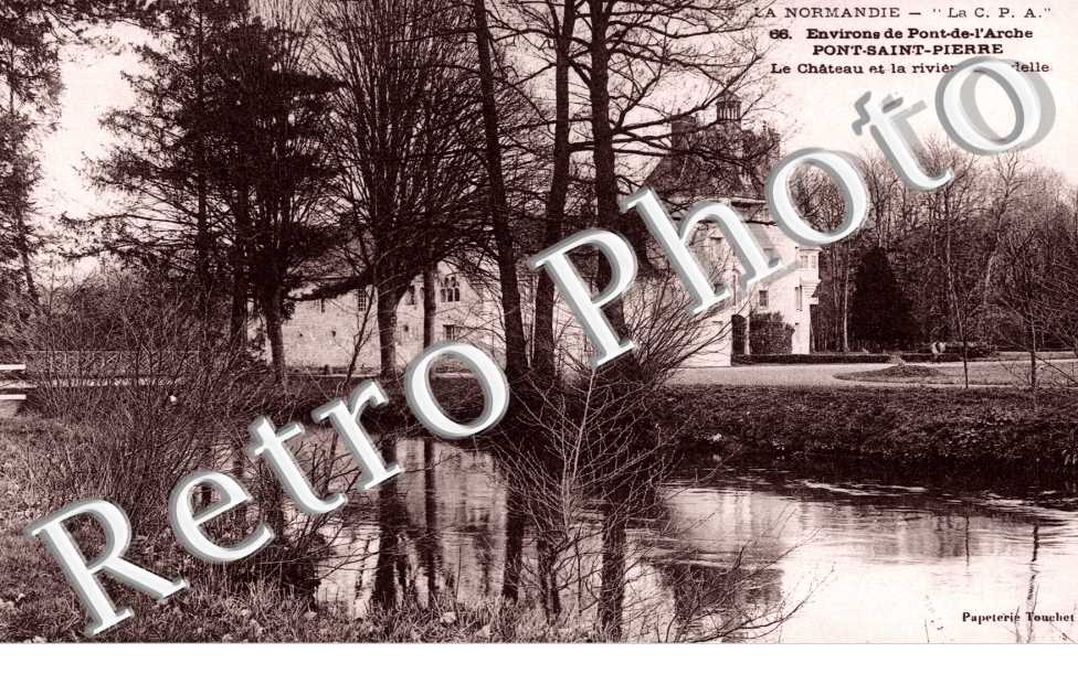 Le chateau et la riviere d'Andelle