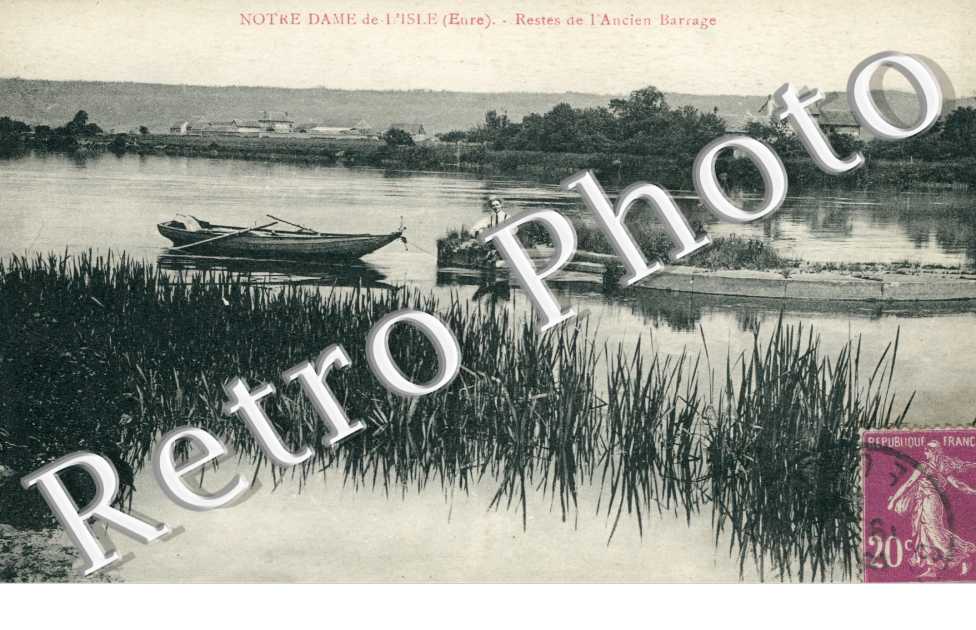 Restes de l'ancien barrage   - Notre Dame de l'Isle