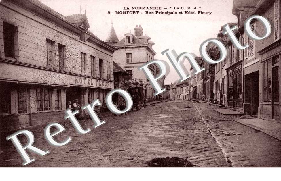 rue principale et hotel Fleury