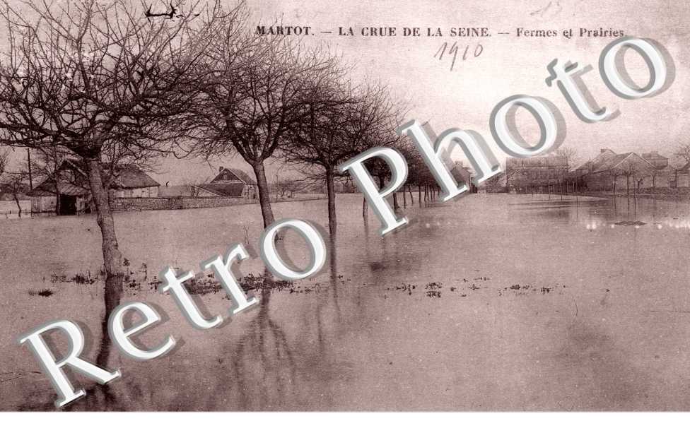 La Crue de la seine - Fermes et Prairies
