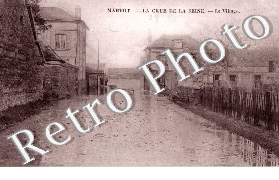 La Crue de la seine - le village