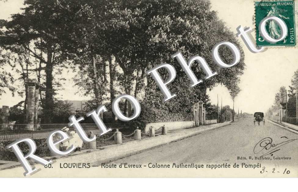 Route d'Evreux et Colonne de Pompei