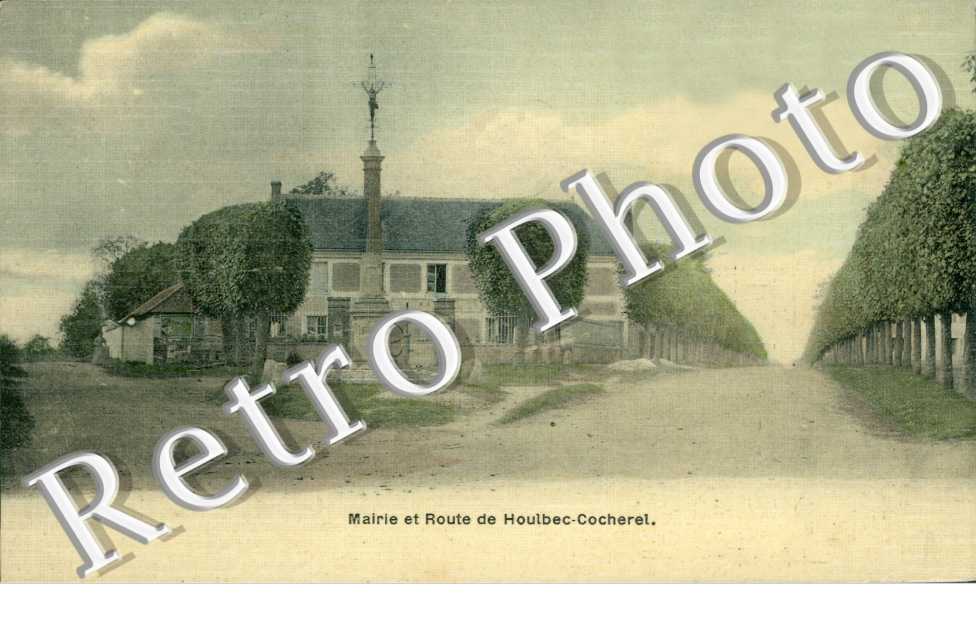 Mairie et route de Houlbec Cocherel