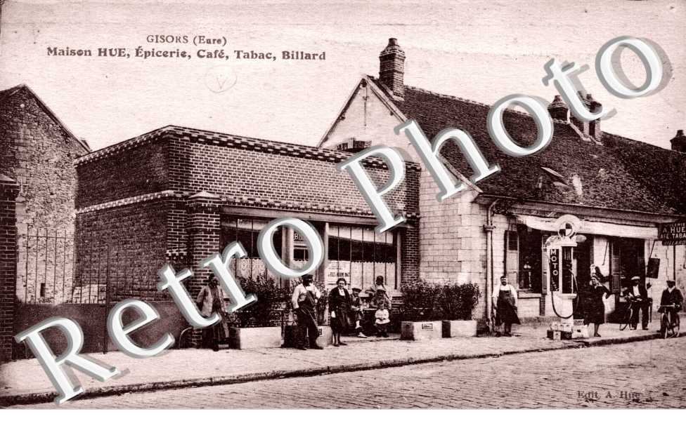 Maison Hue, epicerie, cafe, tabac, Billard