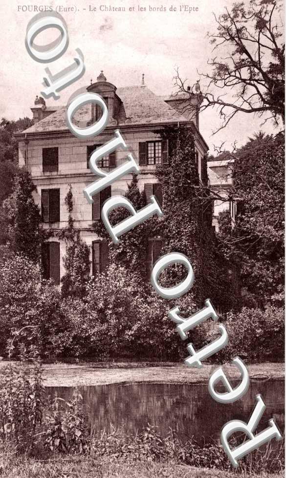 Chateau et les bords de l'Epte
