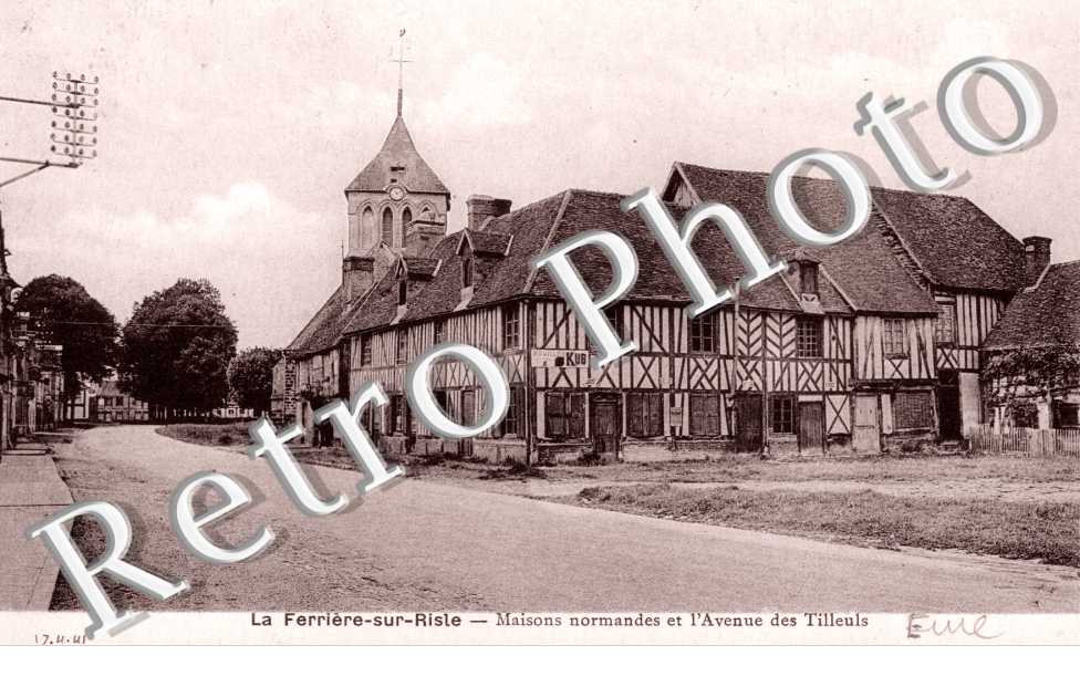 Maison normande et l'avenue des Tilleuls