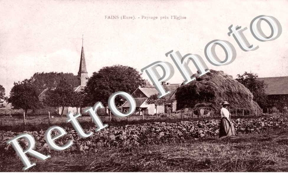Paysage pres l'eglise