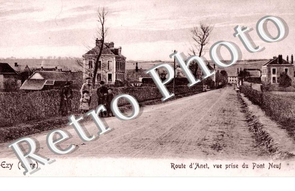 Route d'Anet - vue prise du pont Neuf