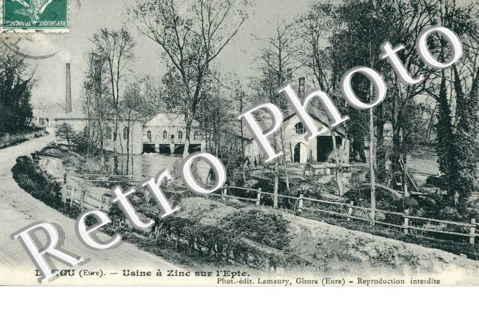 Usine a zinc sur l'Epte